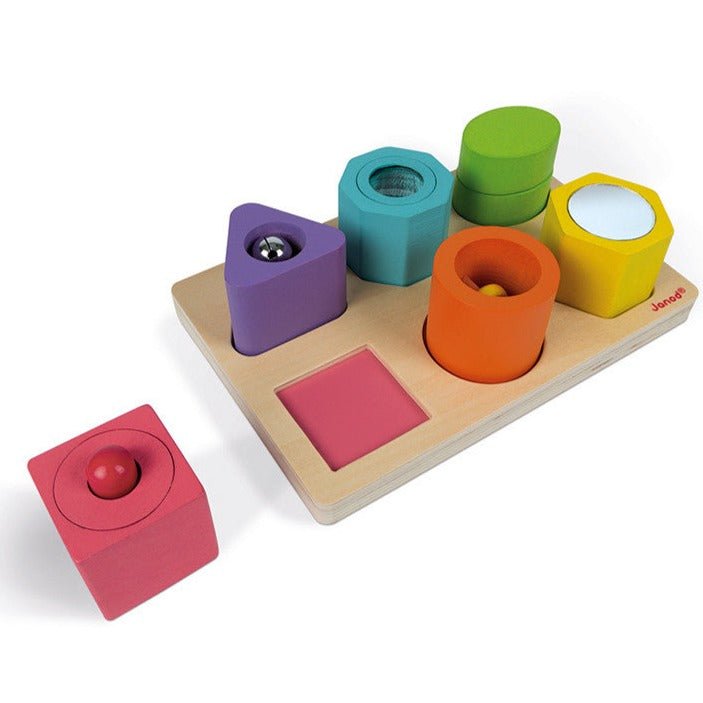Puzzle con 6 figuras sensoriales - La Chata Merengüela