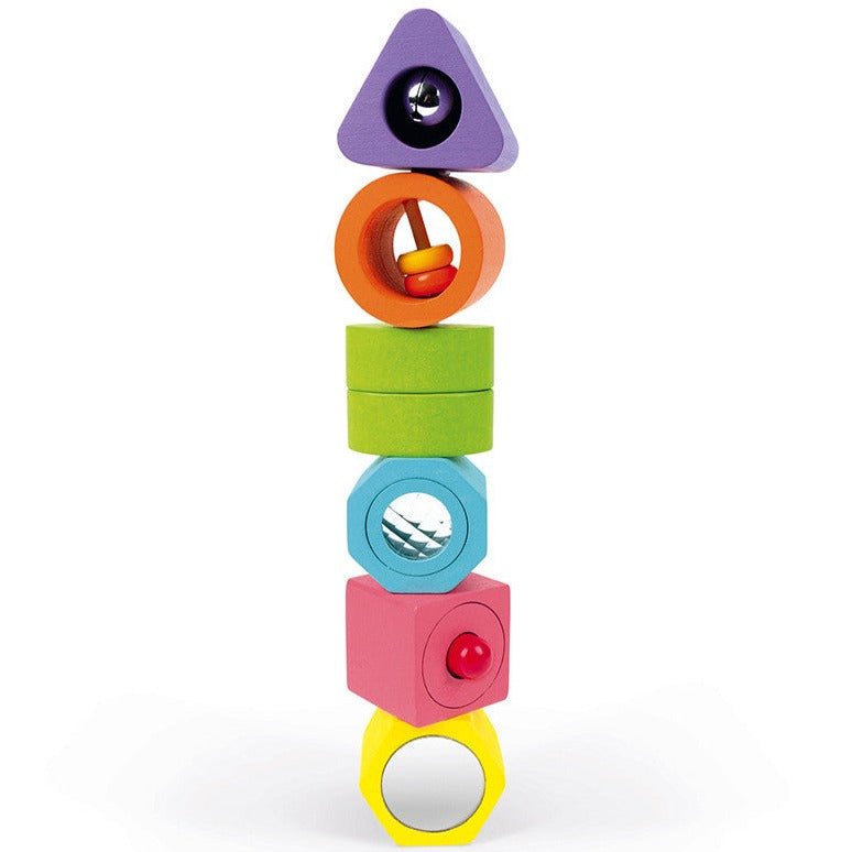 Puzzle con 6 figuras sensoriales - La Chata Merengüela