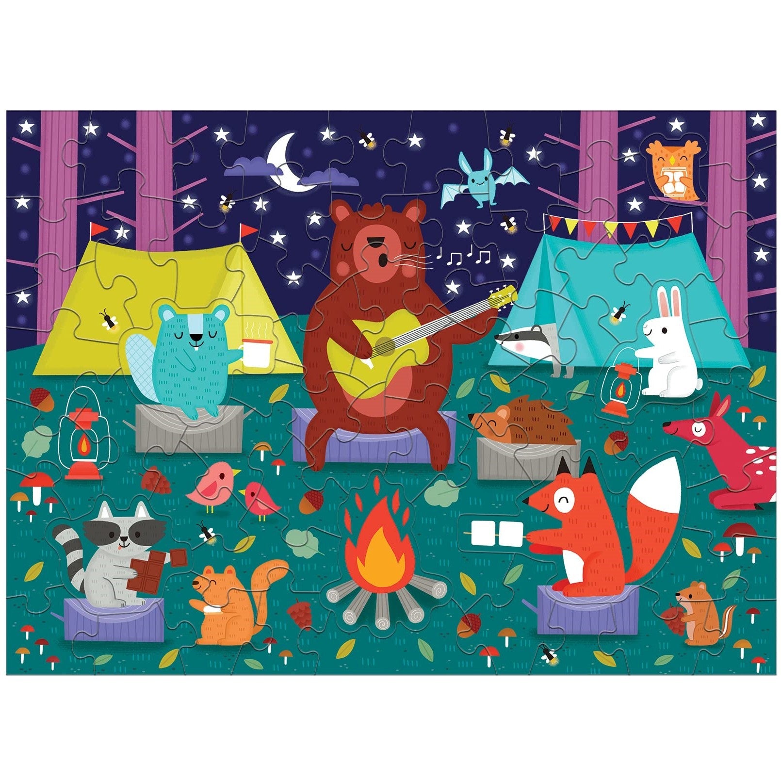 Puzzle ¡con olor! Campfire friends: 60 piezas - La Chata Merengüela