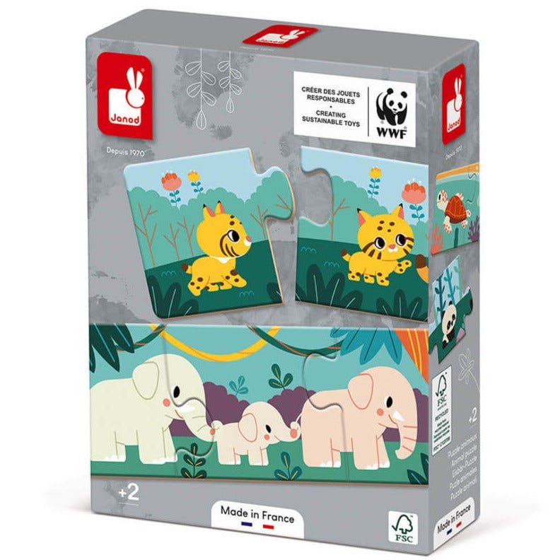 Puzzle de asociación de animales - La Chata Merengüela