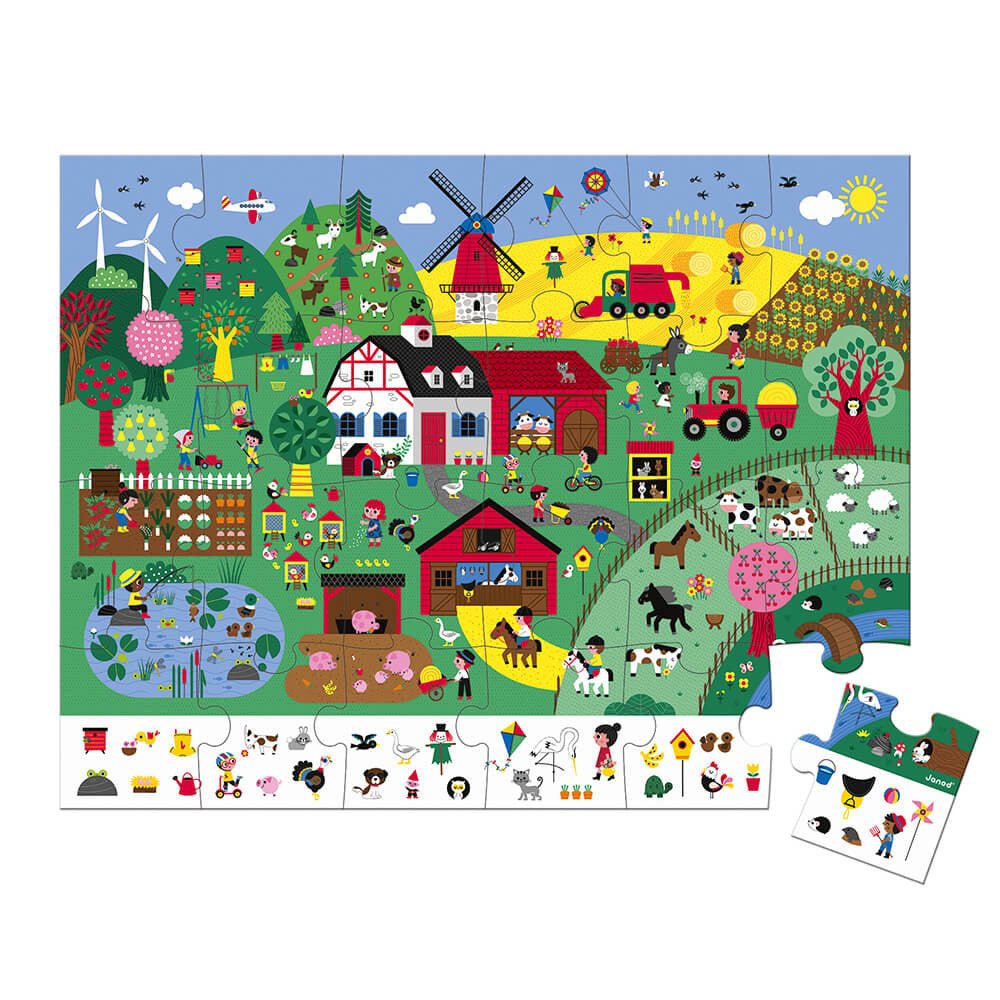 Puzzle de Observación La Granja: 24 piezas - La Chata Merengüela