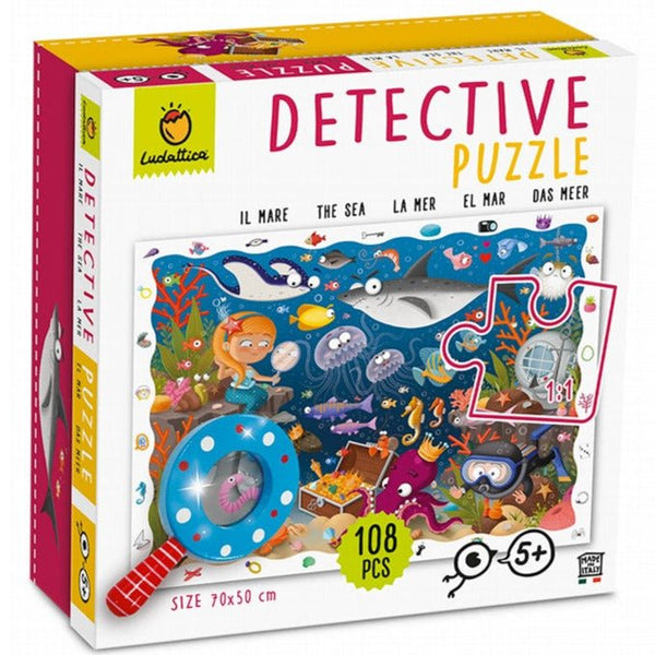 Puzzle Detective El mar: 108 piezas - La Chata Merengüela
