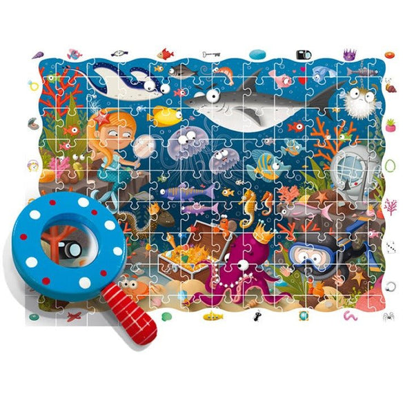 Puzzle Detective El mar: 108 piezas - La Chata Merengüela