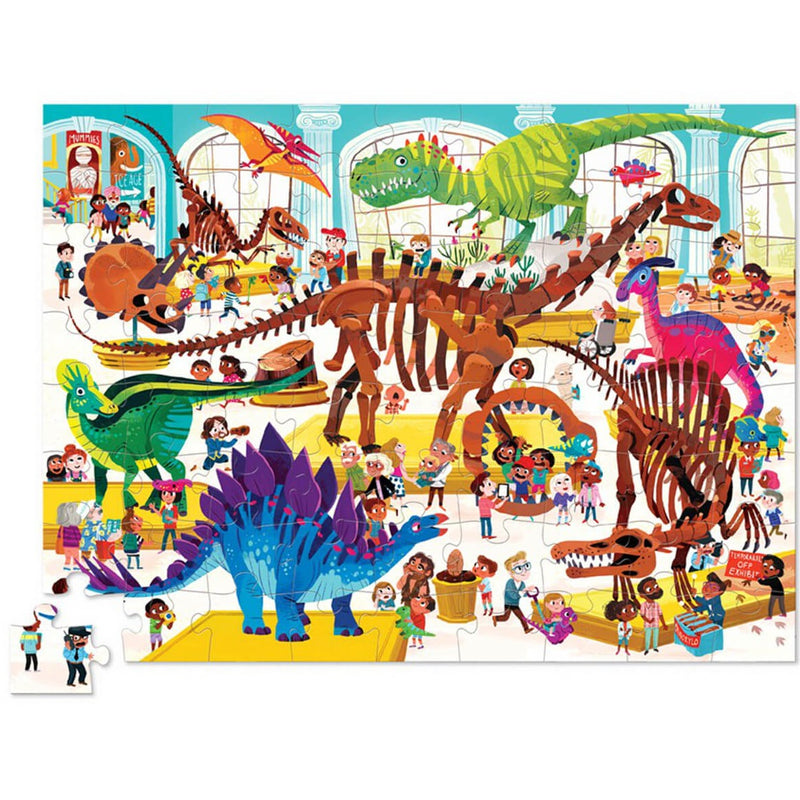Puzzle Un día en el museo paleontológico: 48 piezas