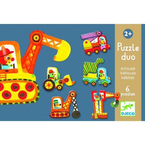 Puzzle Dúo · Vehículos - La Chata Merengüela