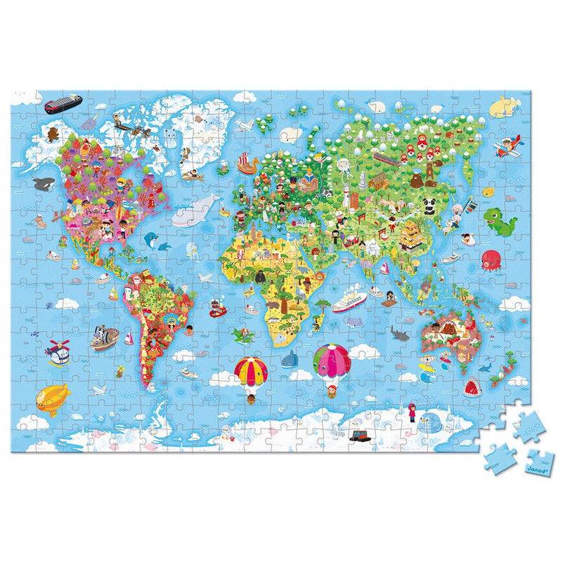 Puzzle Gigante Mapa del Mundo: 300 piezas - La Chata Merengüela