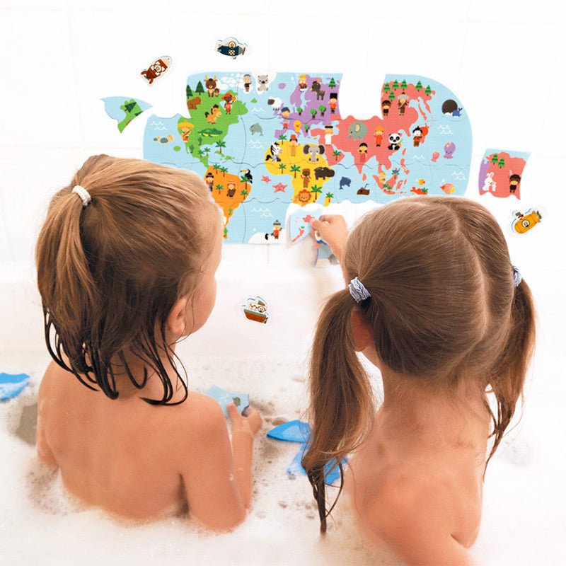 Puzzle Mapa del Mundo para Baño - La Chata Merengüela