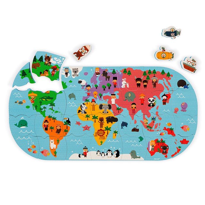 Puzzle Mapa del Mundo para Baño - La Chata Merengüela