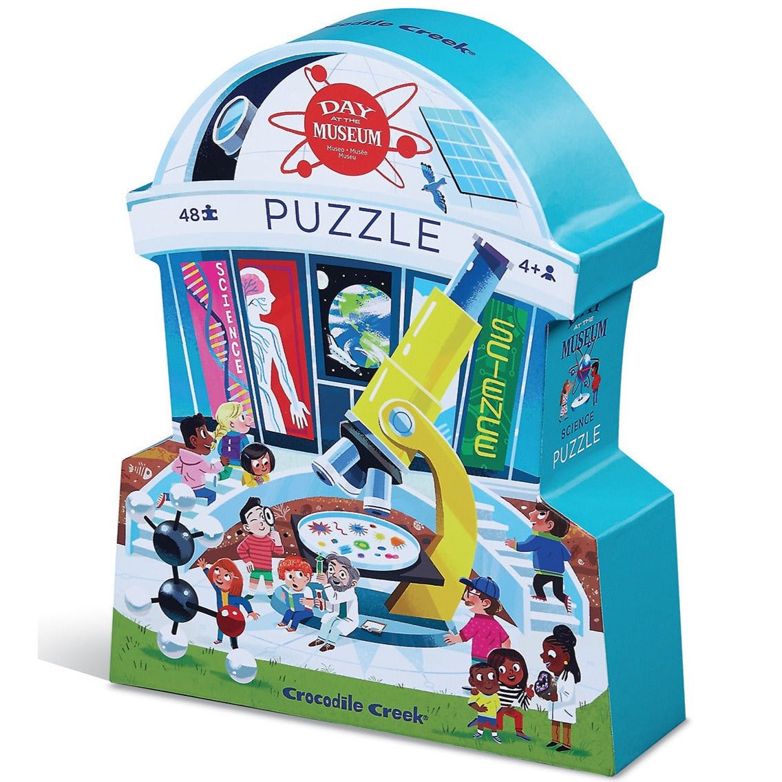 Puzzle Un día en el museo de ciencias: 48 piezas - La Chata Merengüela