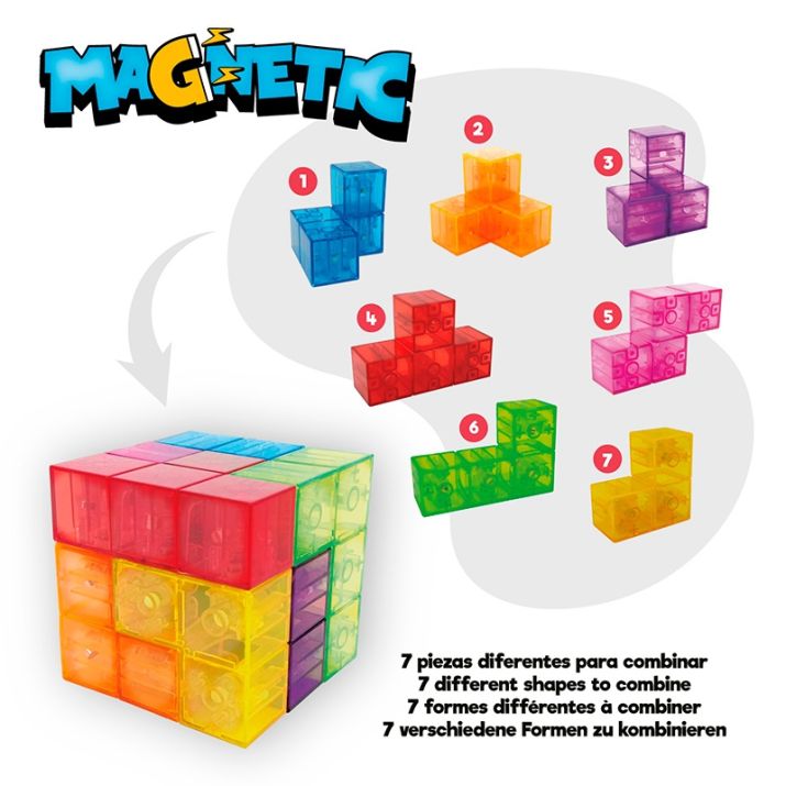 Rompecabezas magnético 3D: MAGIC MAGNETIC CUBE - La Chata Merengüela