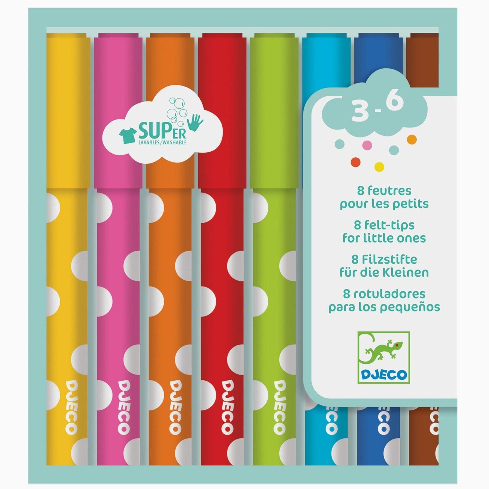Rotuladores para Peques Lavables · 8 ud. - La Chata Merengüela