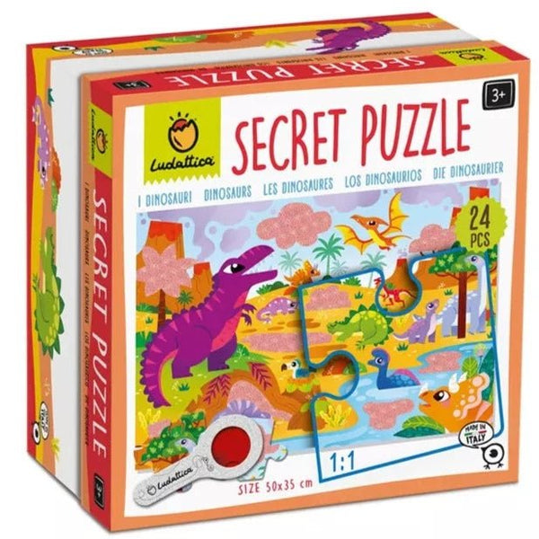 Secret Puzzle Dinosaurios: 24 piezas - La Chata Merengüela