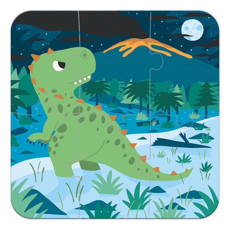 Set de 4 Puzzles Evolutivos · Dinosaurios - La Chata Merengüela