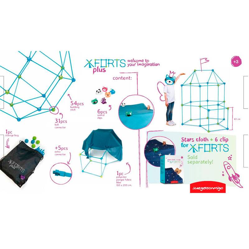 Set de construcción XFORTS · 85 piezas - La Chata Merengüela