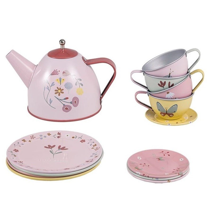 Set de té con flores - La Chata Merengüela